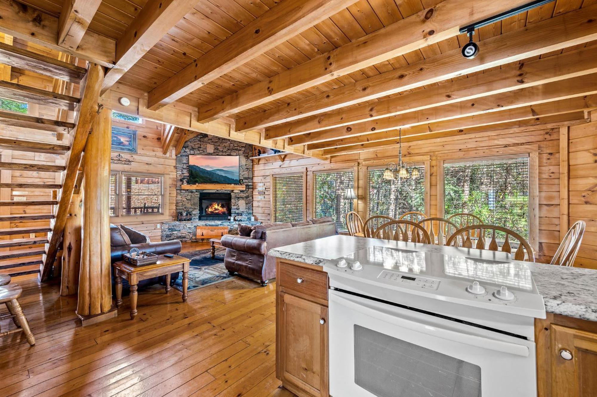 Bearfoot Pines - True Log Cabin - Wi-Fi, Hot Tub, Fishing, Deck With Views! - Mins To Pf Sevierville Ngoại thất bức ảnh