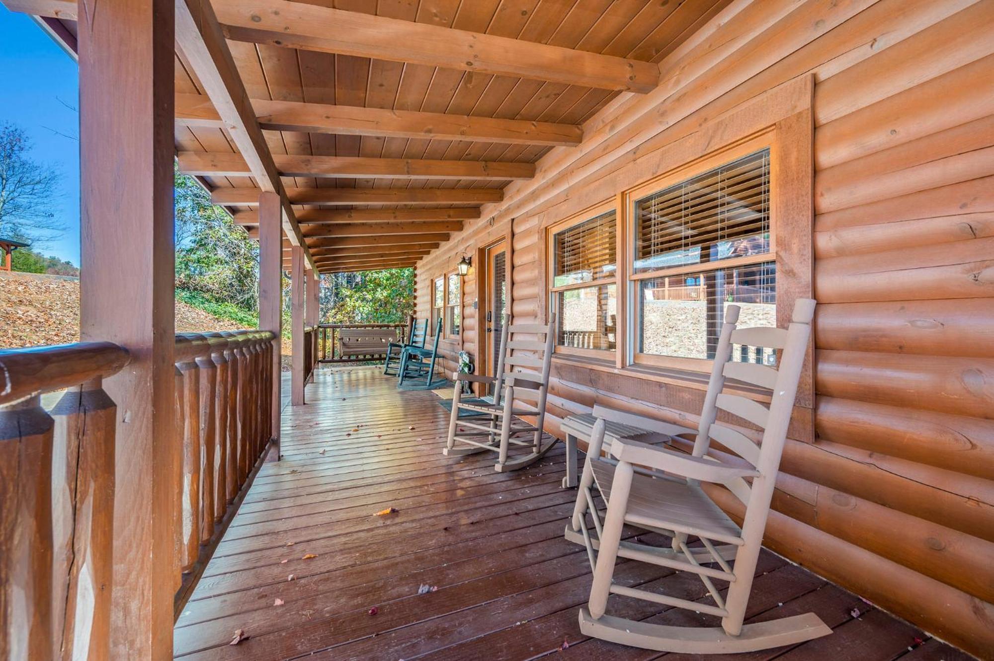 Bearfoot Pines - True Log Cabin - Wi-Fi, Hot Tub, Fishing, Deck With Views! - Mins To Pf Sevierville Ngoại thất bức ảnh